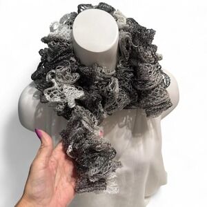 ✨ Handmade Ruffle Lace Scarf — 56" — Soft, Lightweight & Flouncy‎